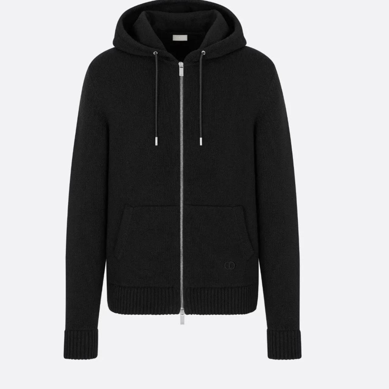 DIOR OBLIQUE LOGO CASHMERE HOODIE Zipper Dior Men Hoodie REAL DIOR