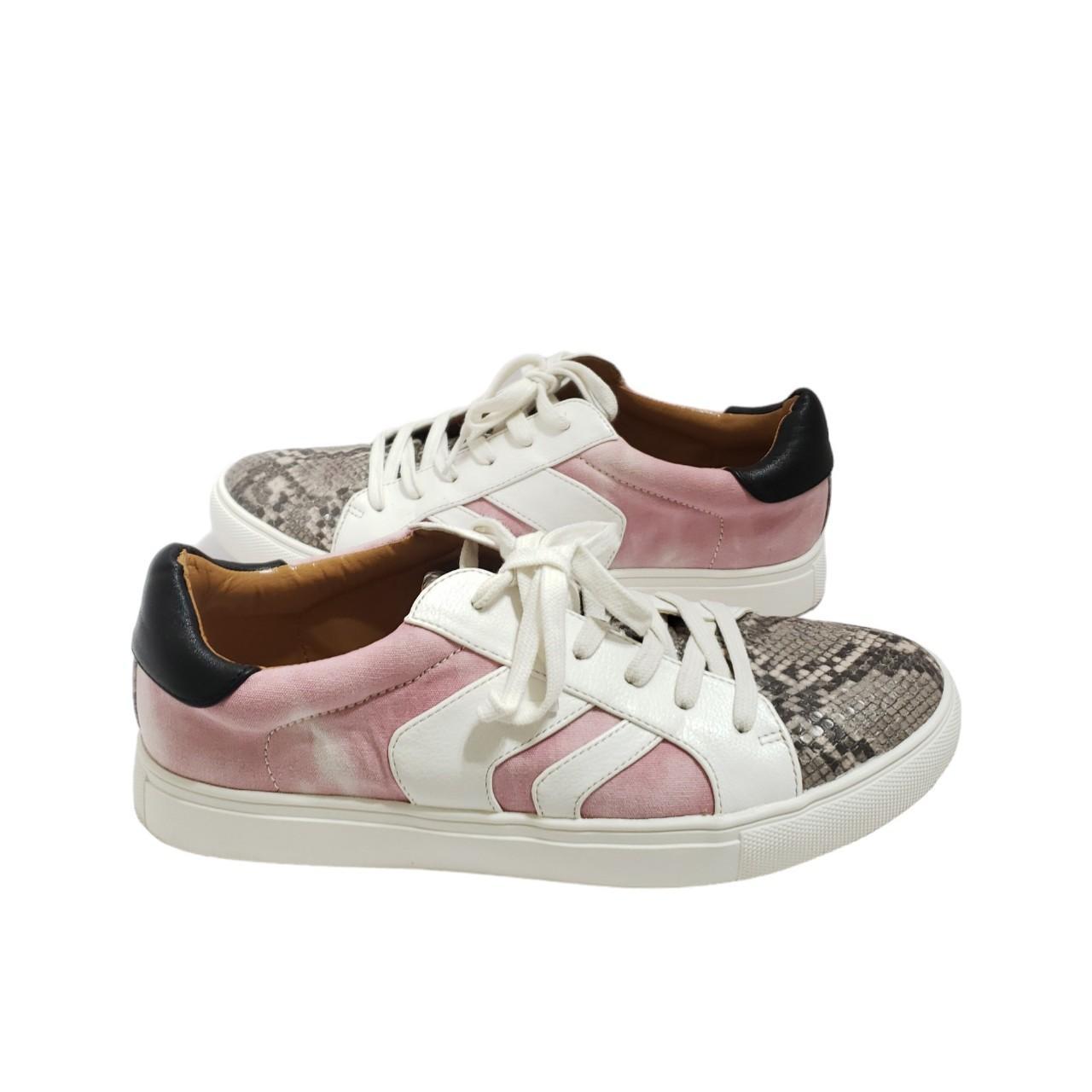 Dolce Vita Aldy Pink Snakeskin Print Sneakers Size 10