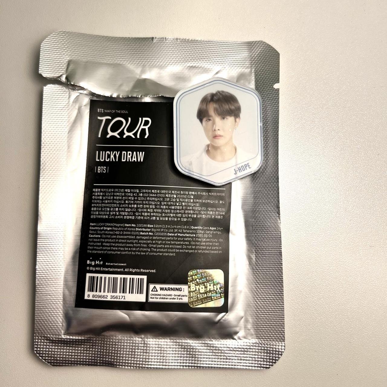 j-hope map of the soul tour lucky draw magnet; it... - Depop