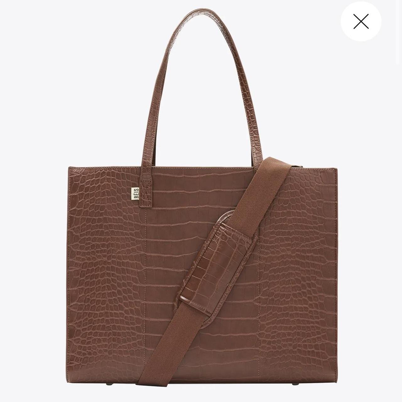 Beis Leather Totes For Work Beis Laptop Bag For Work The Work Tote