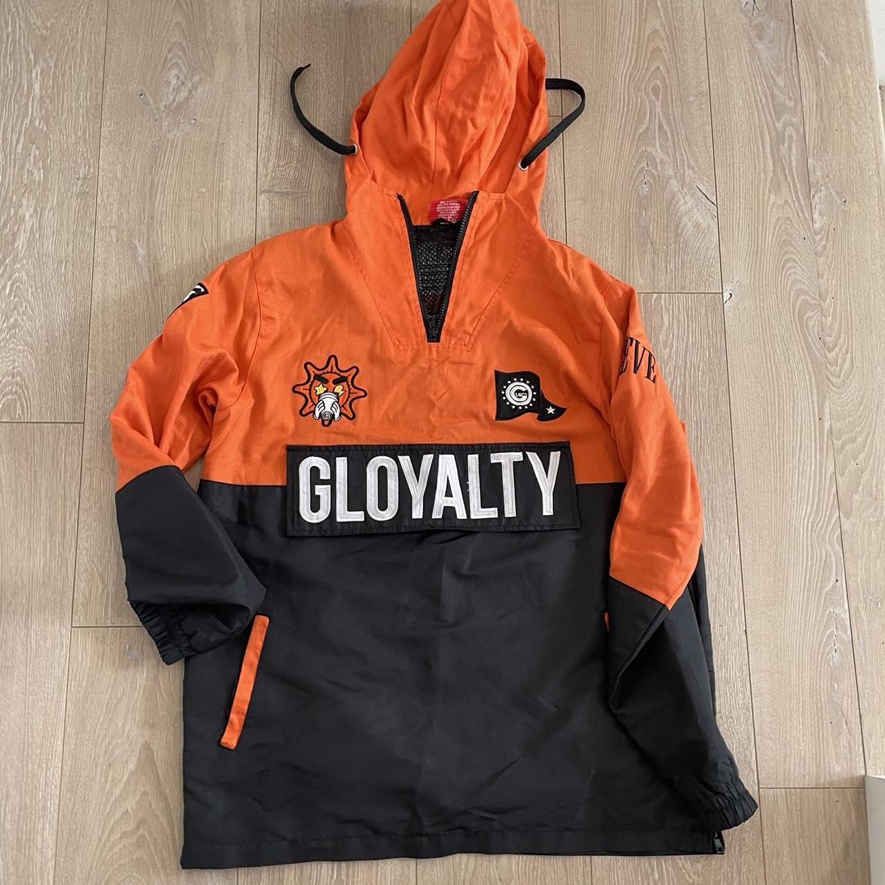 Gloyalty pullover jacket orange hotsell