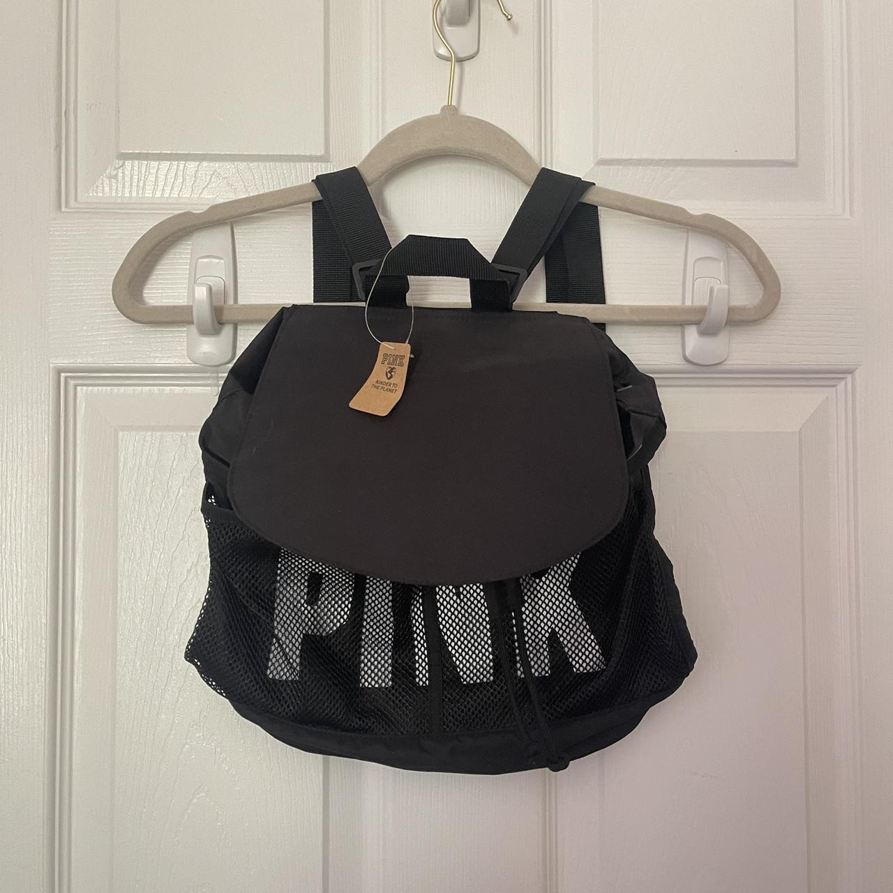 NWT VS Pink Drawstring Backpack. Cute and compact.... - Depop