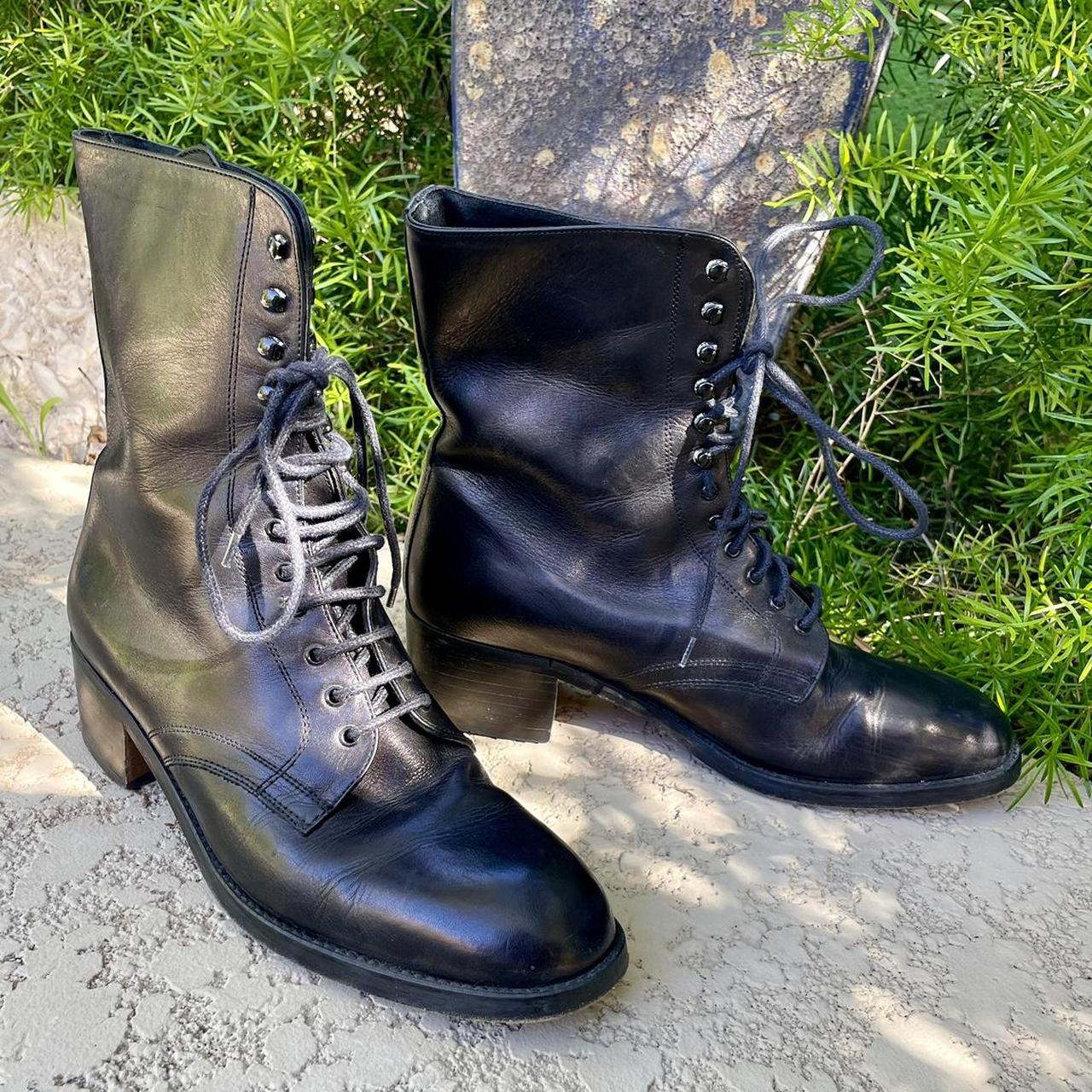 Charles david lace up boots deals