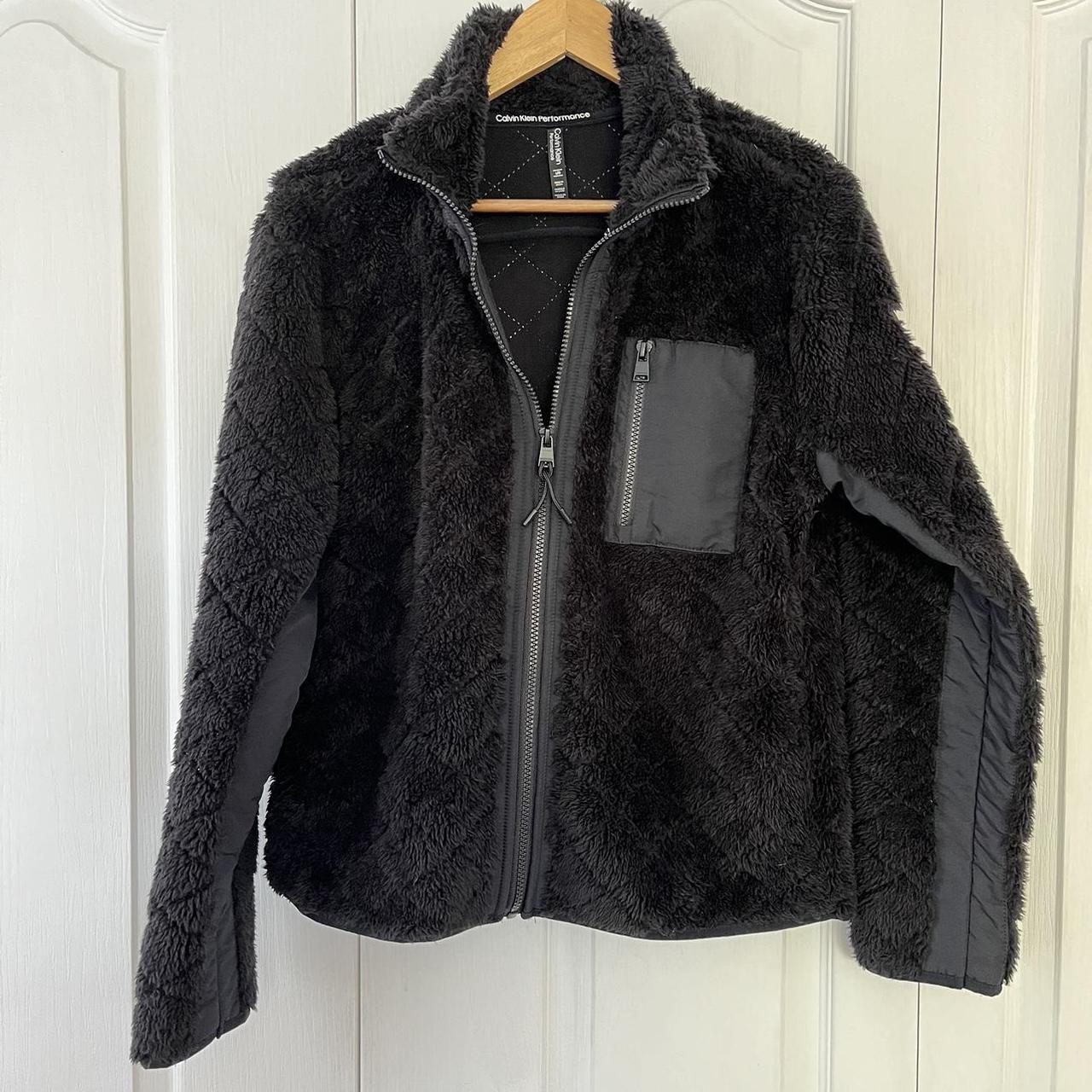 Calvin klein fuzzy jacket best sale