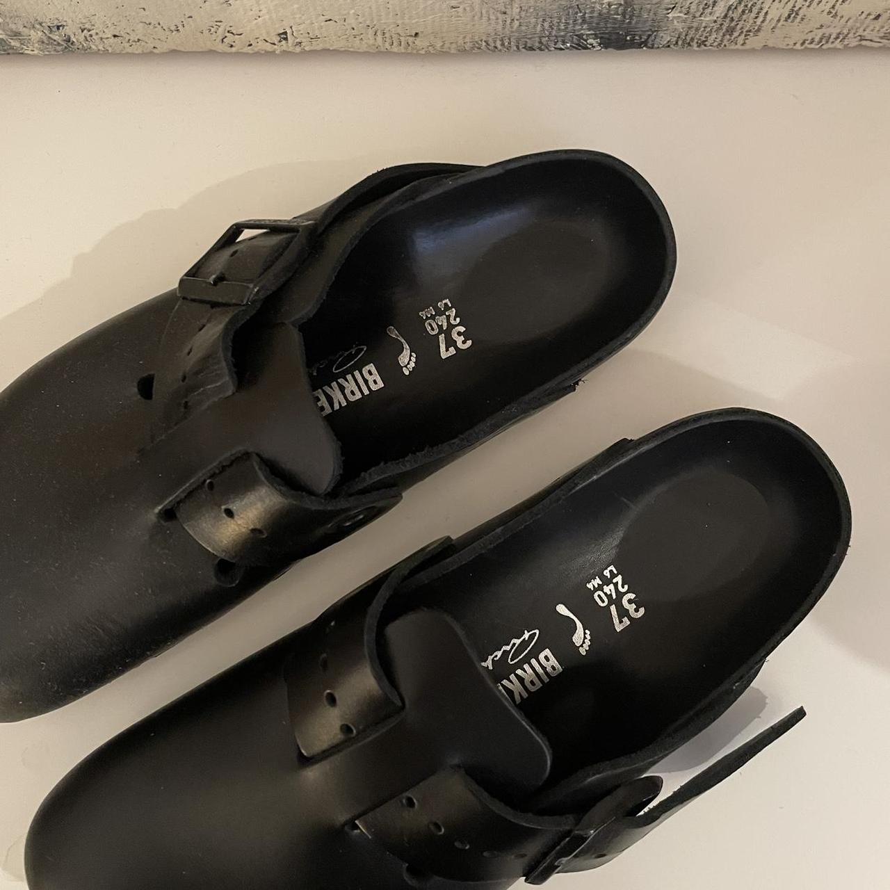 Rick Owens x Birkenstock leather boston clog. only... - Depop