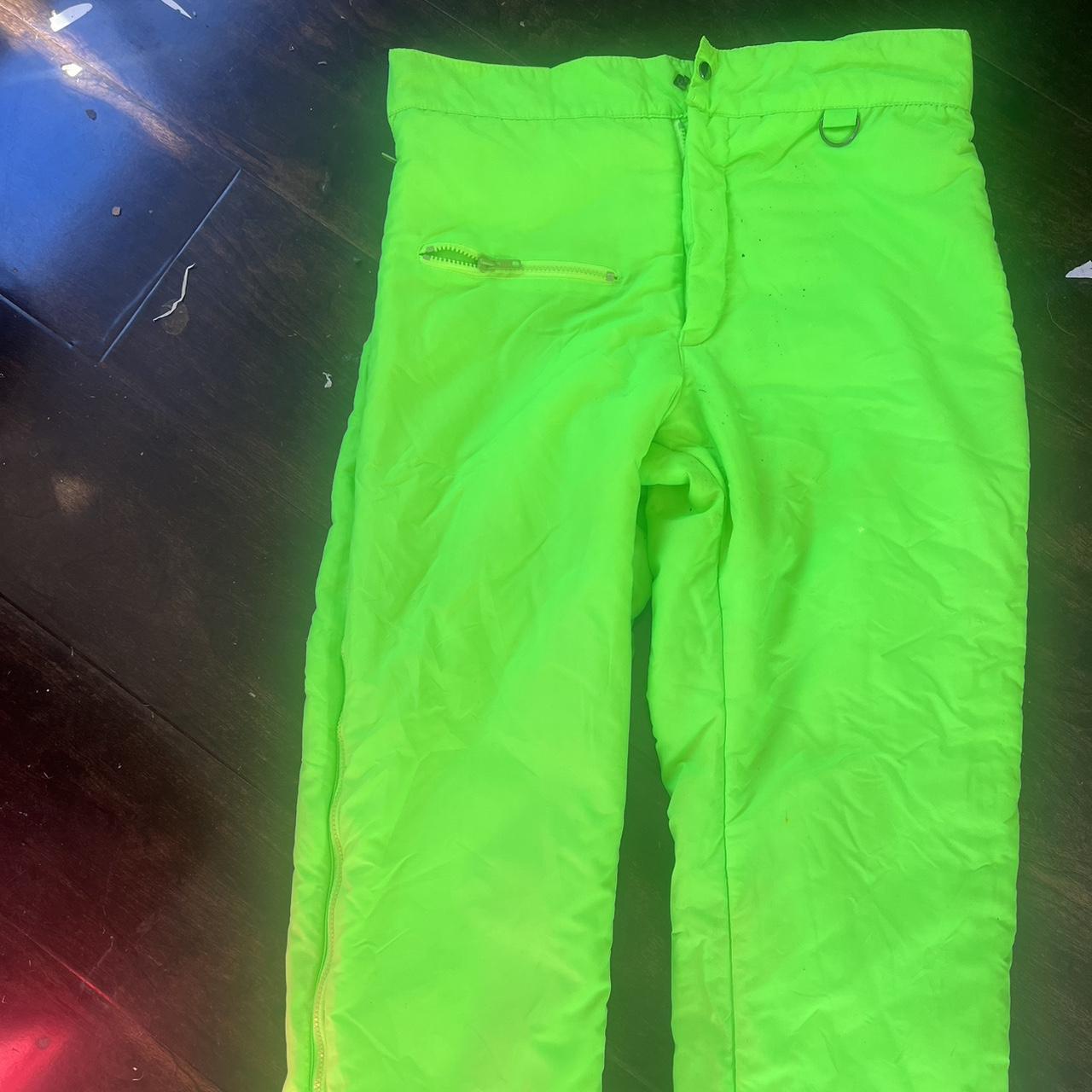 Trendy Neon Green Cargo Pants