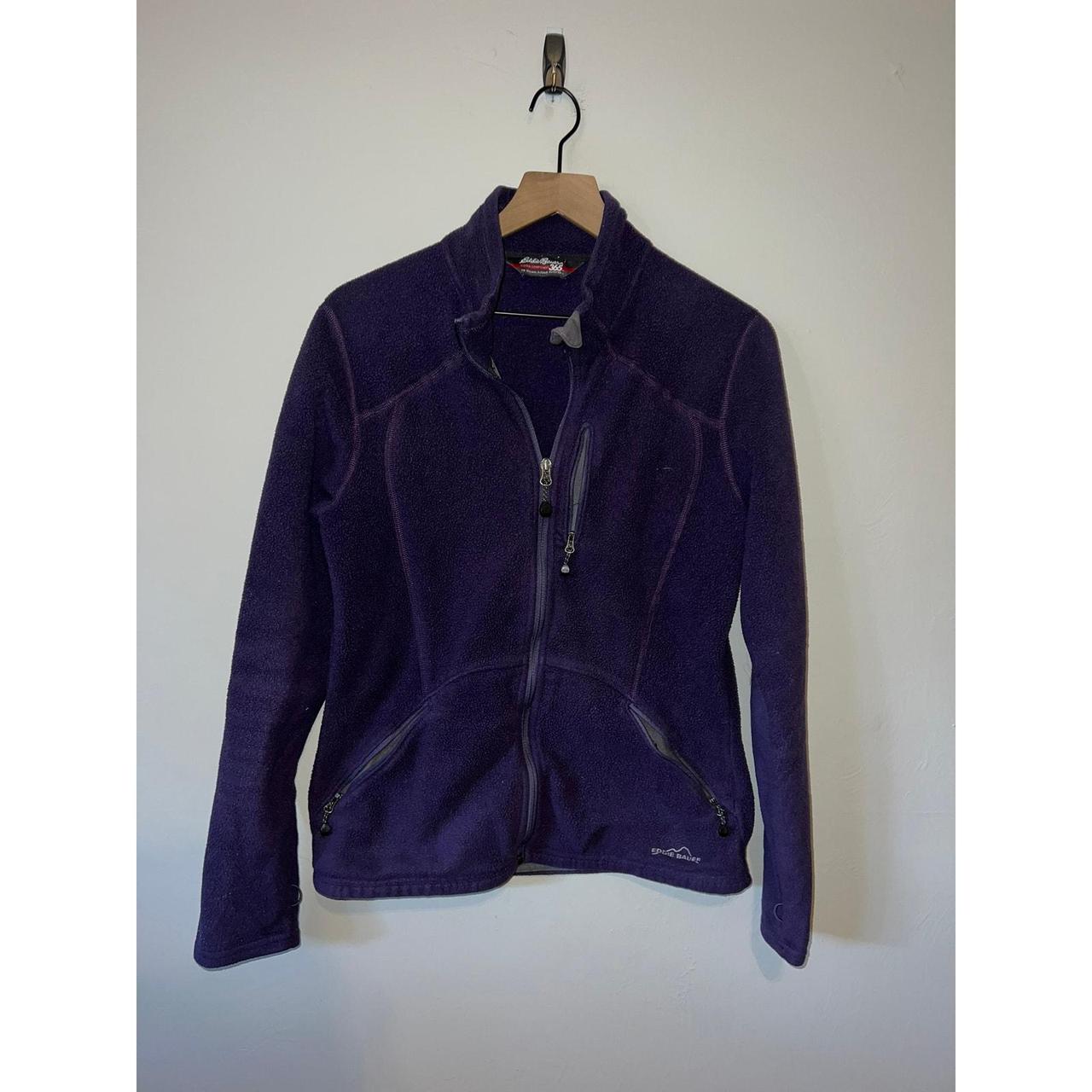 Y2K Women s Eddie Bauer 365 Purple Fleece Jacket. Depop