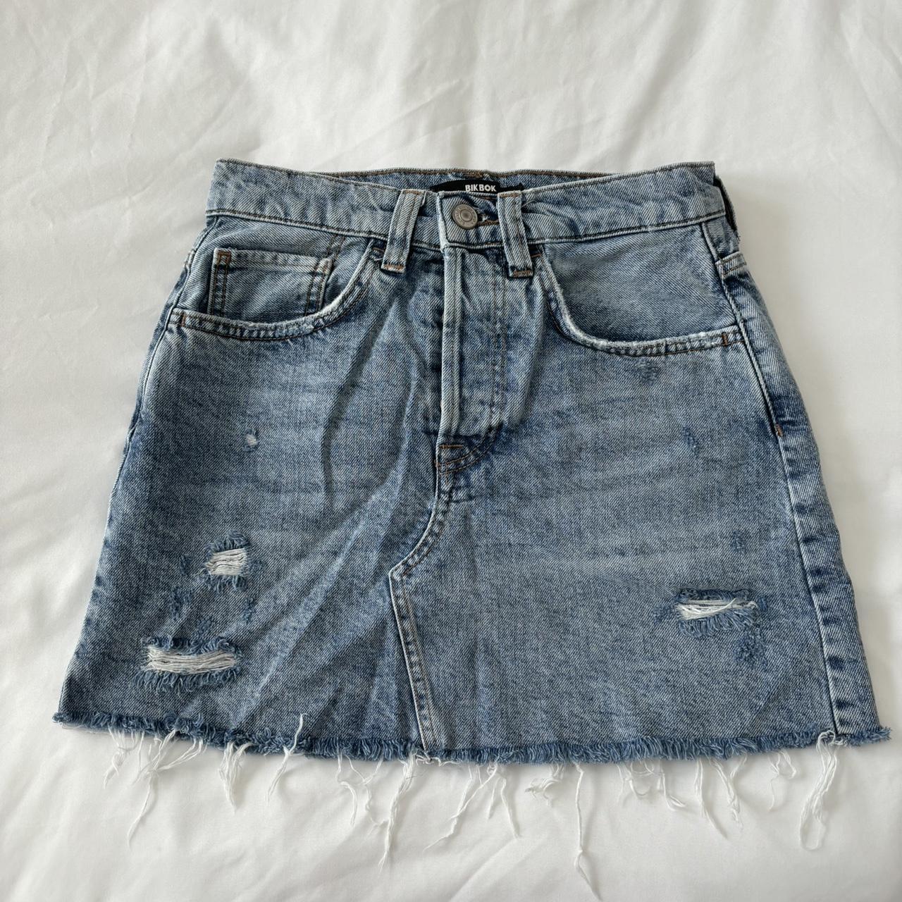 Bikbok (Norwegian brand) denim skirt size... - Depop