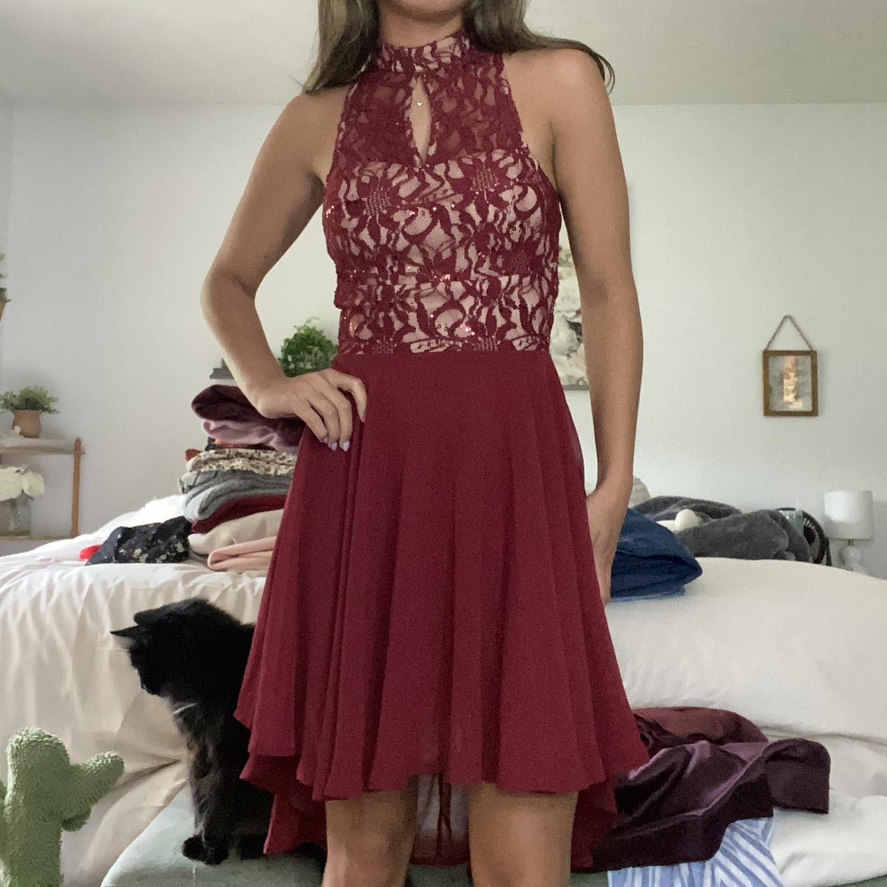 Speechless burgundy dress fashion