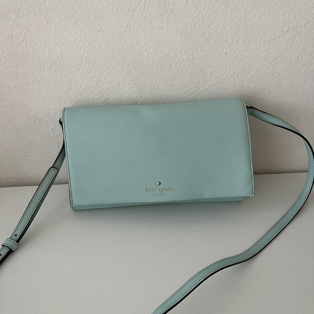 Kate buying Spade Crossbody Satchel Robins Egg Blue