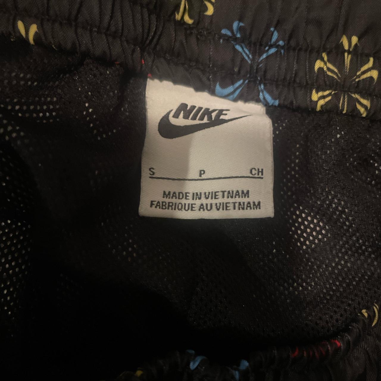 multicoloured nike shorts
