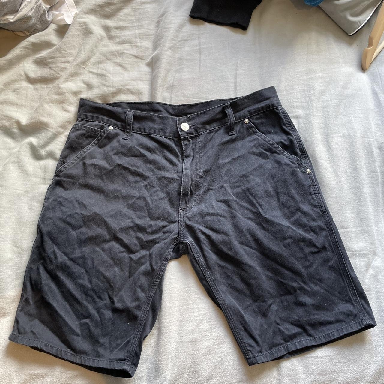 Navy carhart shorts. - Depop