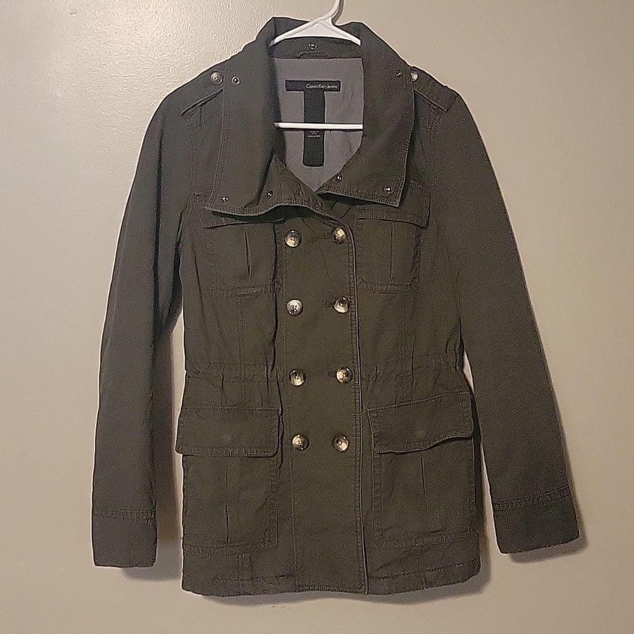 Calvin klein military coat best sale