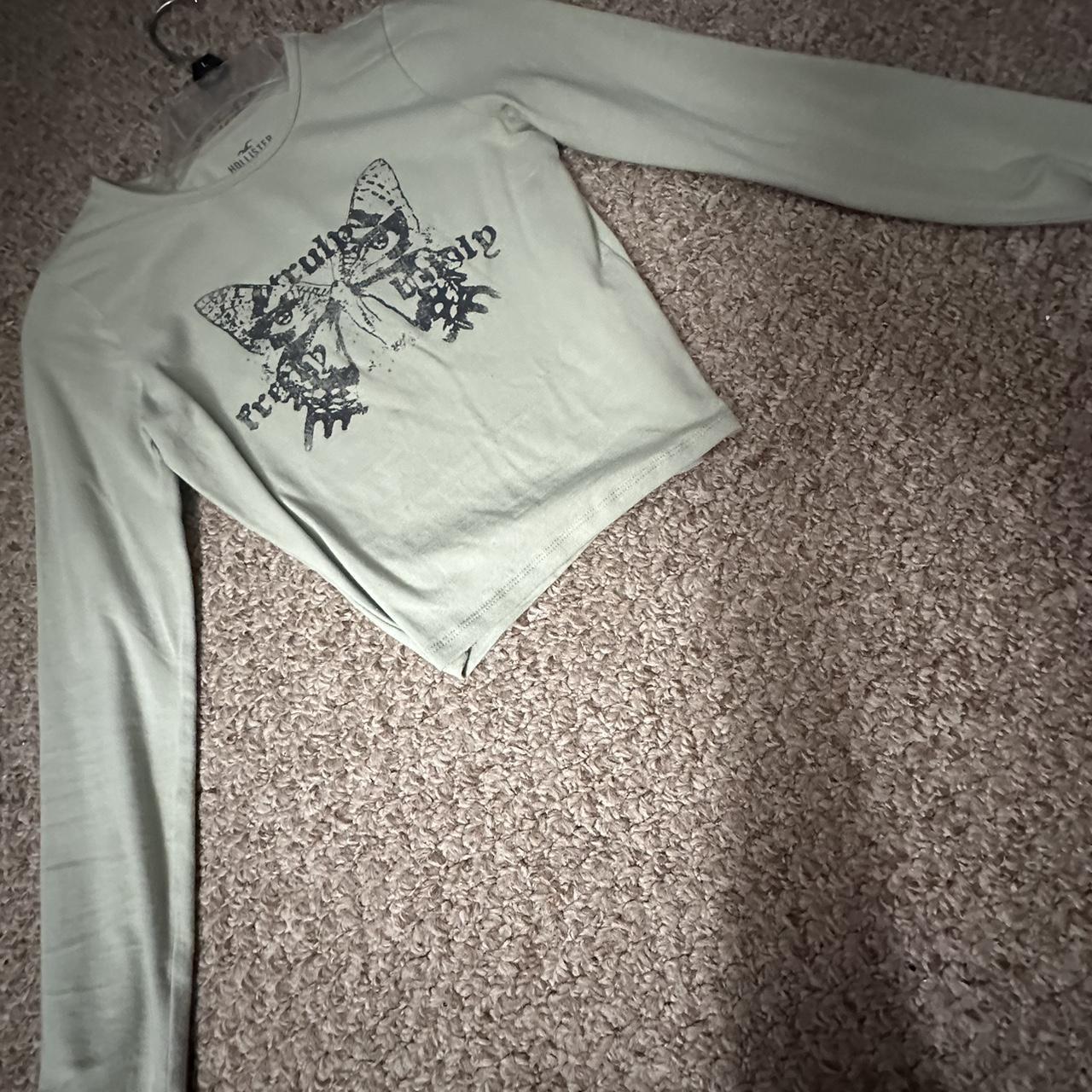 Long Sleeve Butterfly Hollister Shirt Hollister Tops Hollister