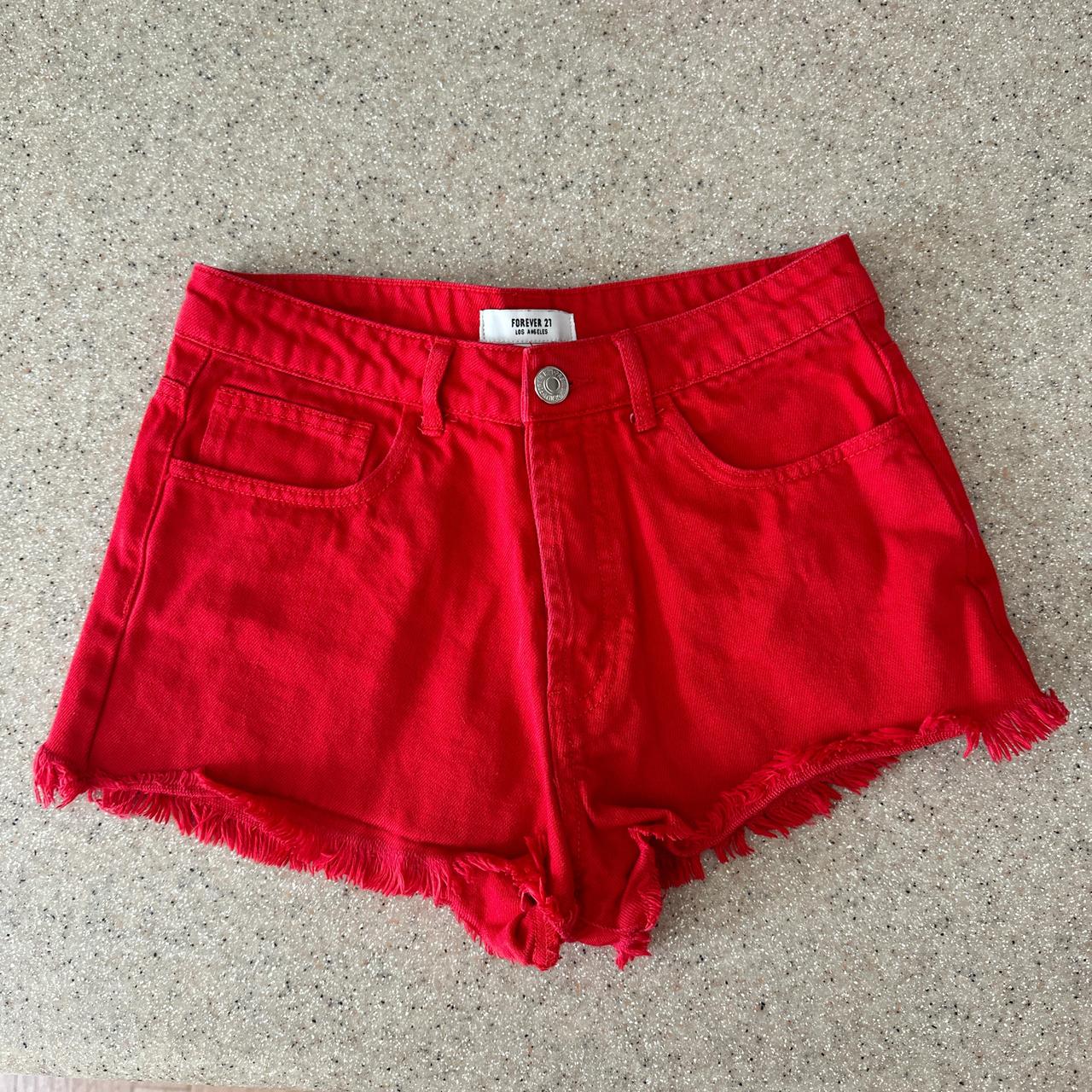 Forever 21 red shorts hotsell