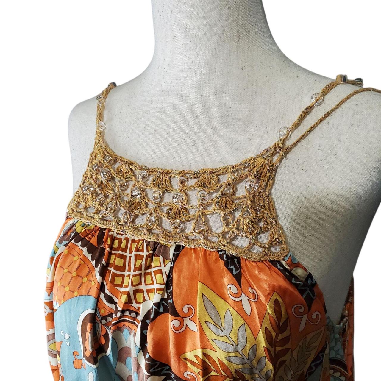 Cache Women's Blouse - Multi - L – Cache 100% Sil… - image 5