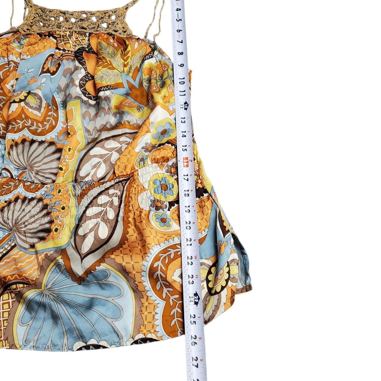 Cache Women's Blouse - Multi - L – Cache 100% Sil… - image 6