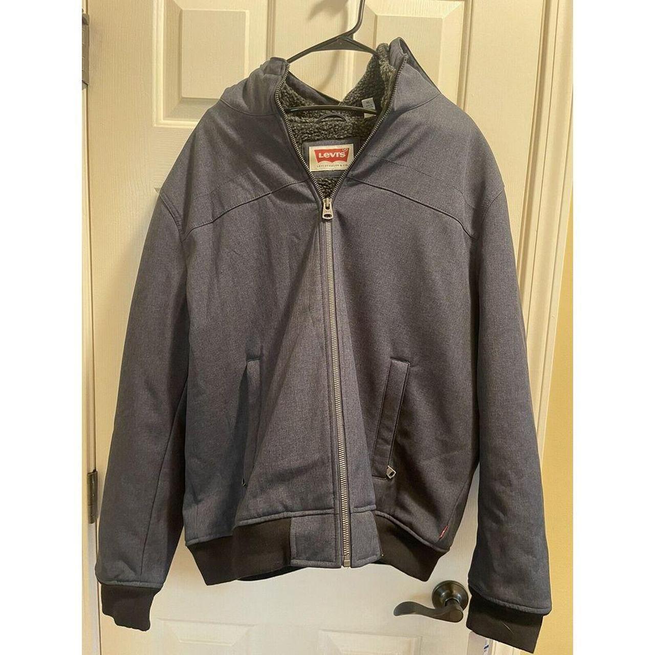 Levi s Men s XL Trucker Coat Jacket Dark Gray RN. Depop