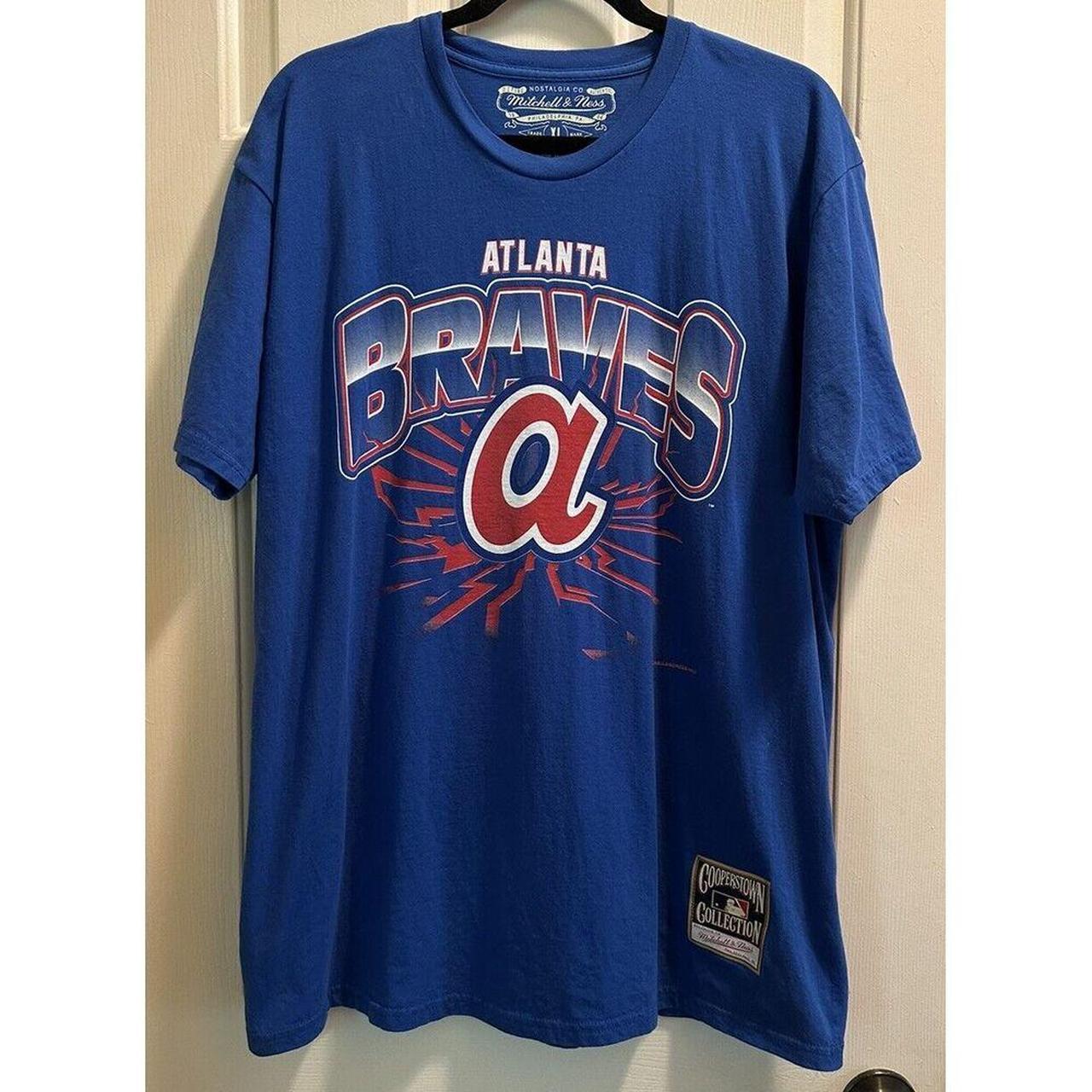 Atlanta Braves MLB Mitchell & Ness Cooperstown... - Depop