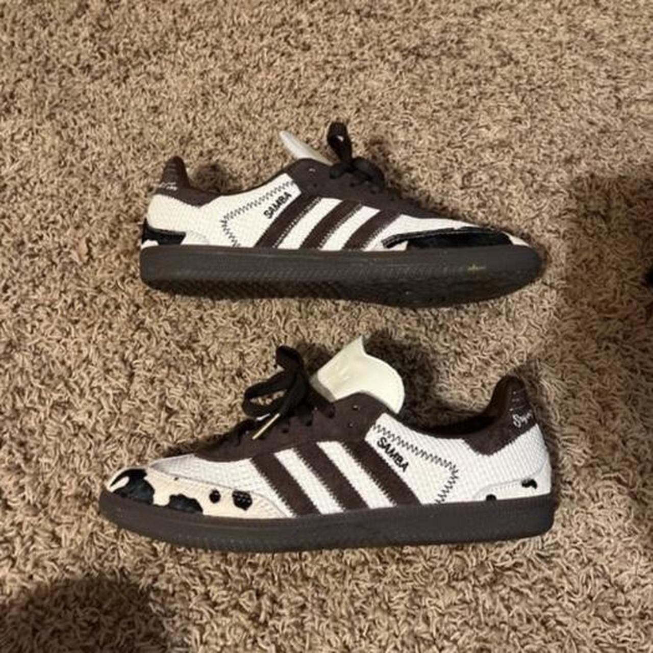 Cow print adidas samba size 9 negotiable depop