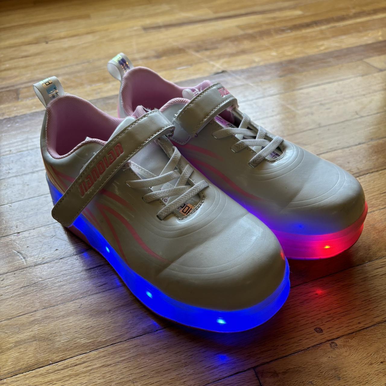 Girls Light Up Pink Wheely cheapest Shoes