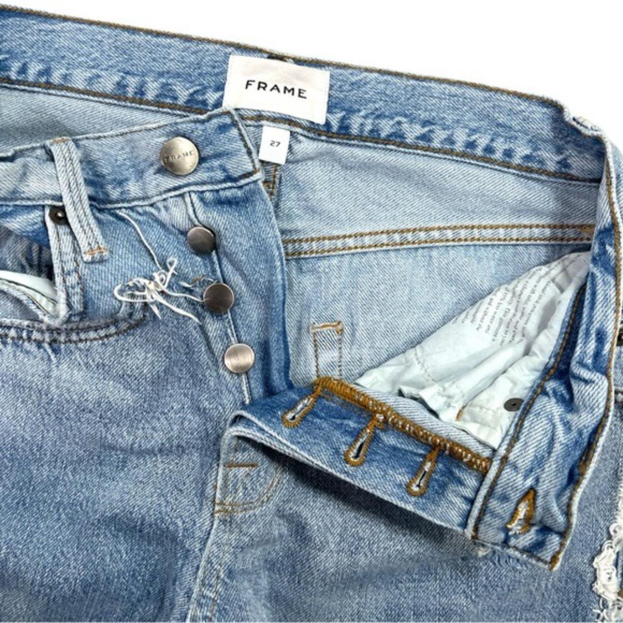 Frame outlet Denim Layered Look Distressed Jeans