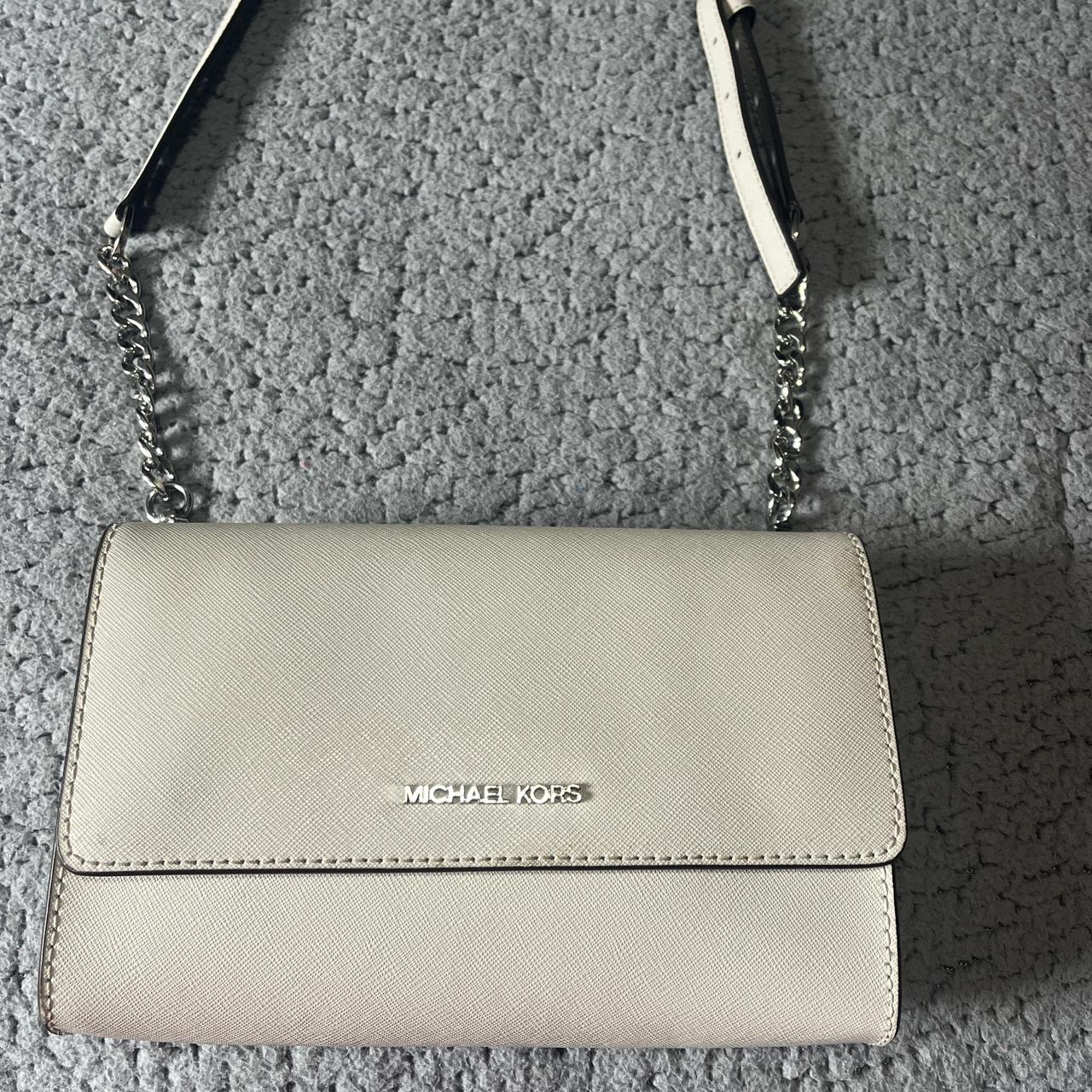 Michael Kors light grey crossbody purse The straps. Depop