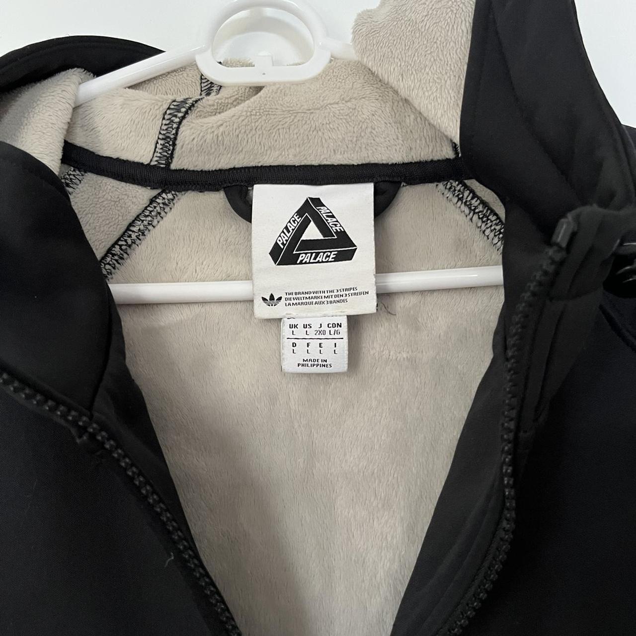 Palace x Adidas Neoprene zip-up hoodie w/fleece... - Depop