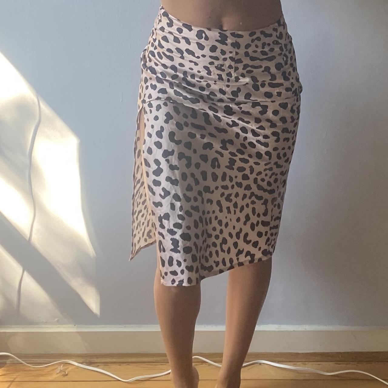 princess polly leopard print midi skirt with. Depop