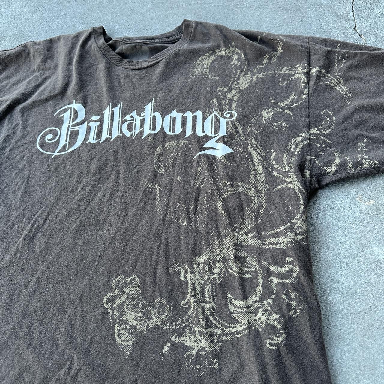 Y2K billabong skull shirt size XL men’s surf skate... Depop