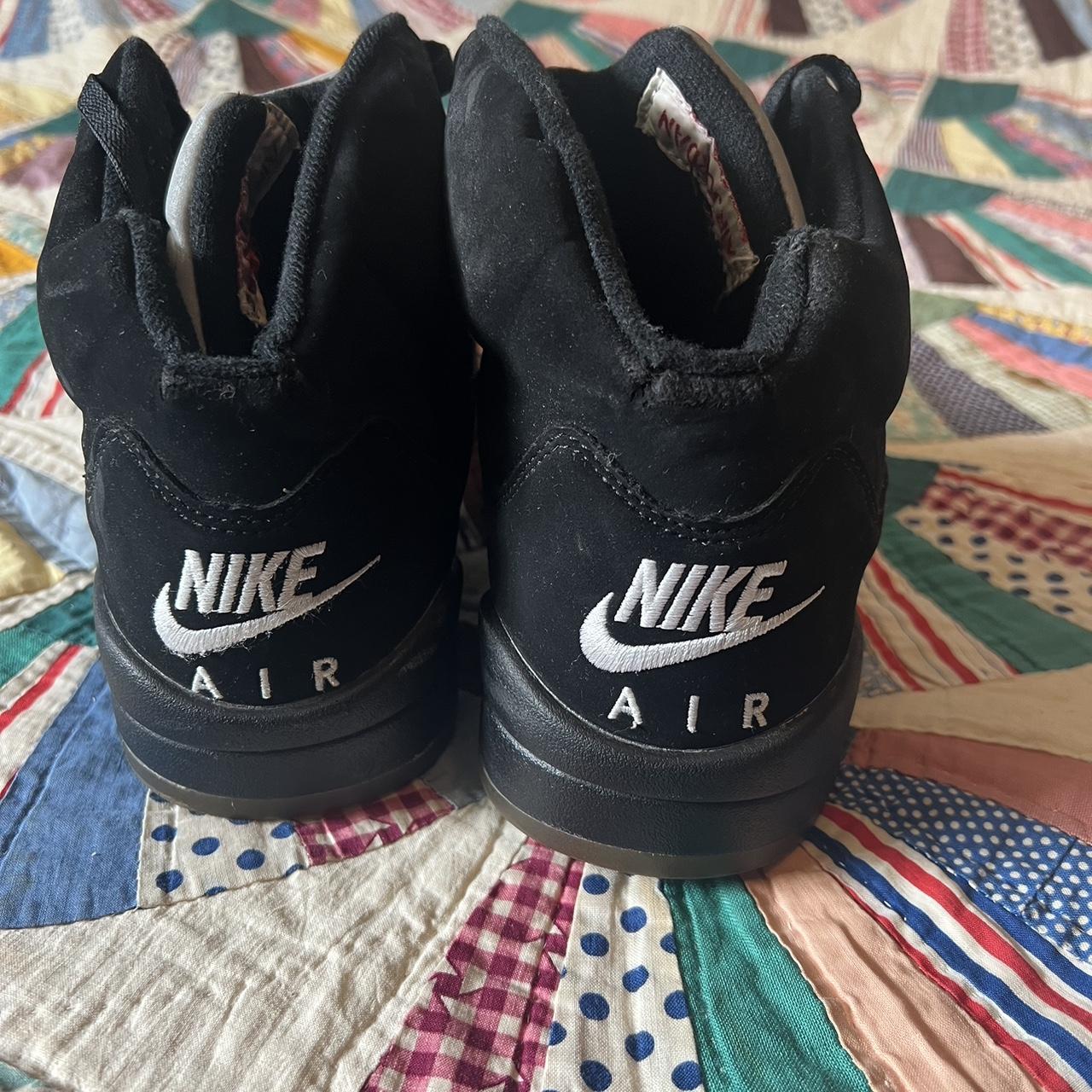 Nike air Jordan 5 black metallic #nike #jordan... - Depop