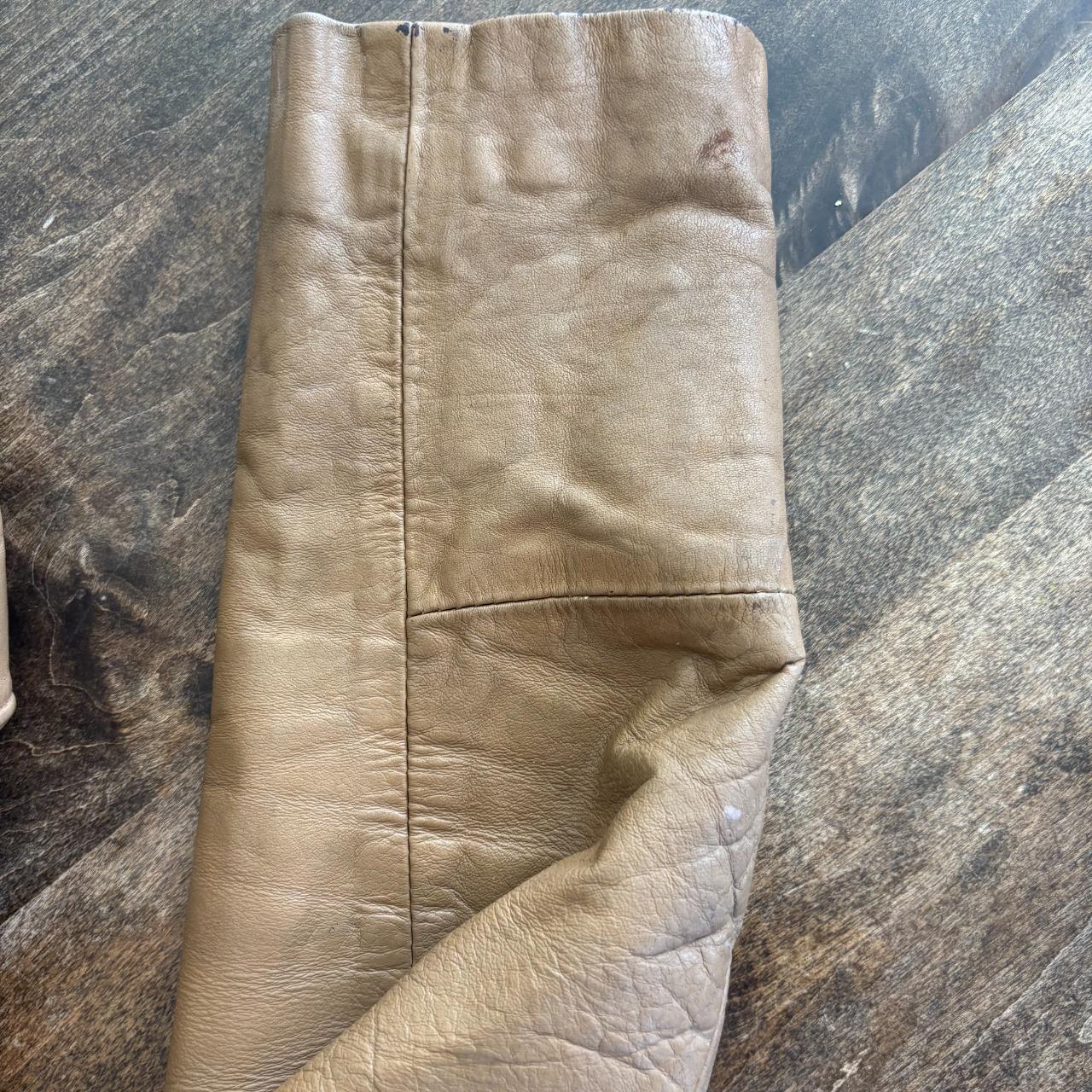 Vintage Women's Leather Jacket - Tan/Brown - XS –… - image 7