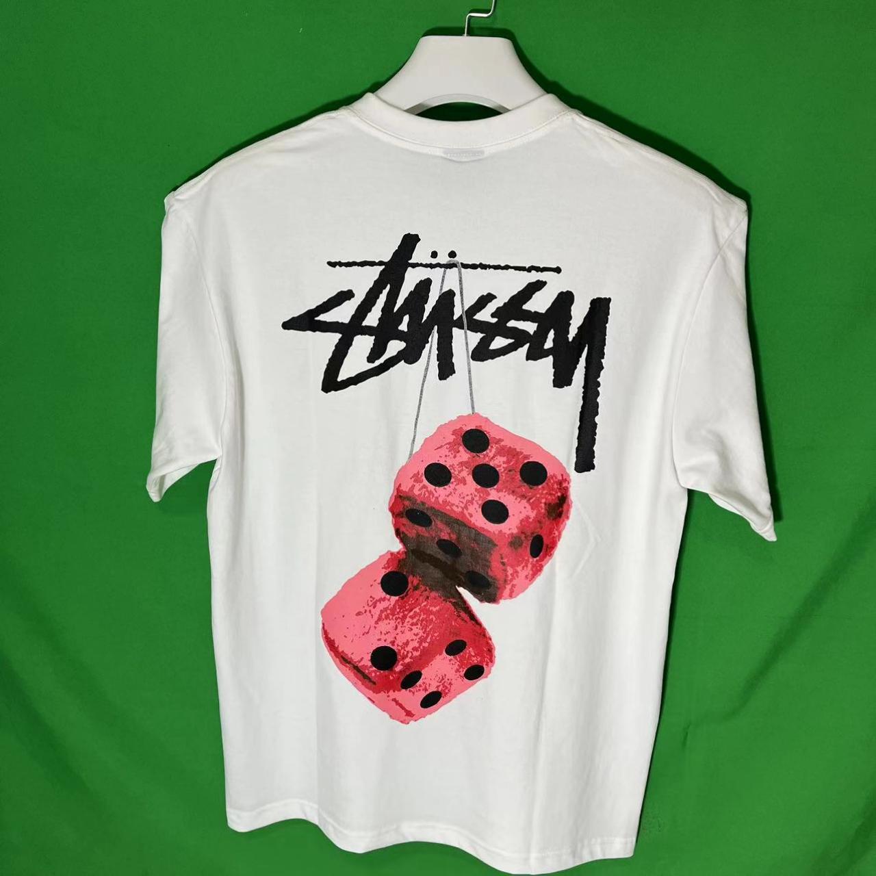 Stussy Men's T-Shirt Stylish Trend Ice Cube Dice Red | Depop
