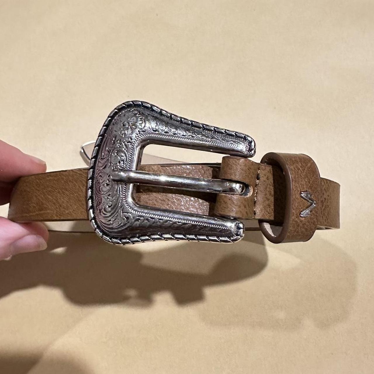 Sportsgirl brown tan and silver detail