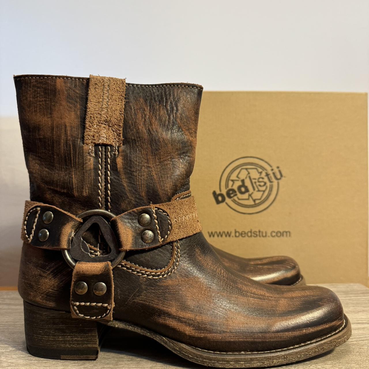 Bed Stu Roma Harness Distressed Leather Boots in