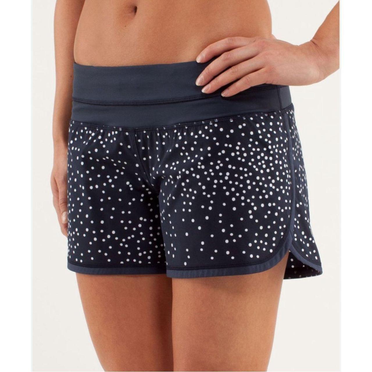 Lululemon Blue and White order Dot Shorts