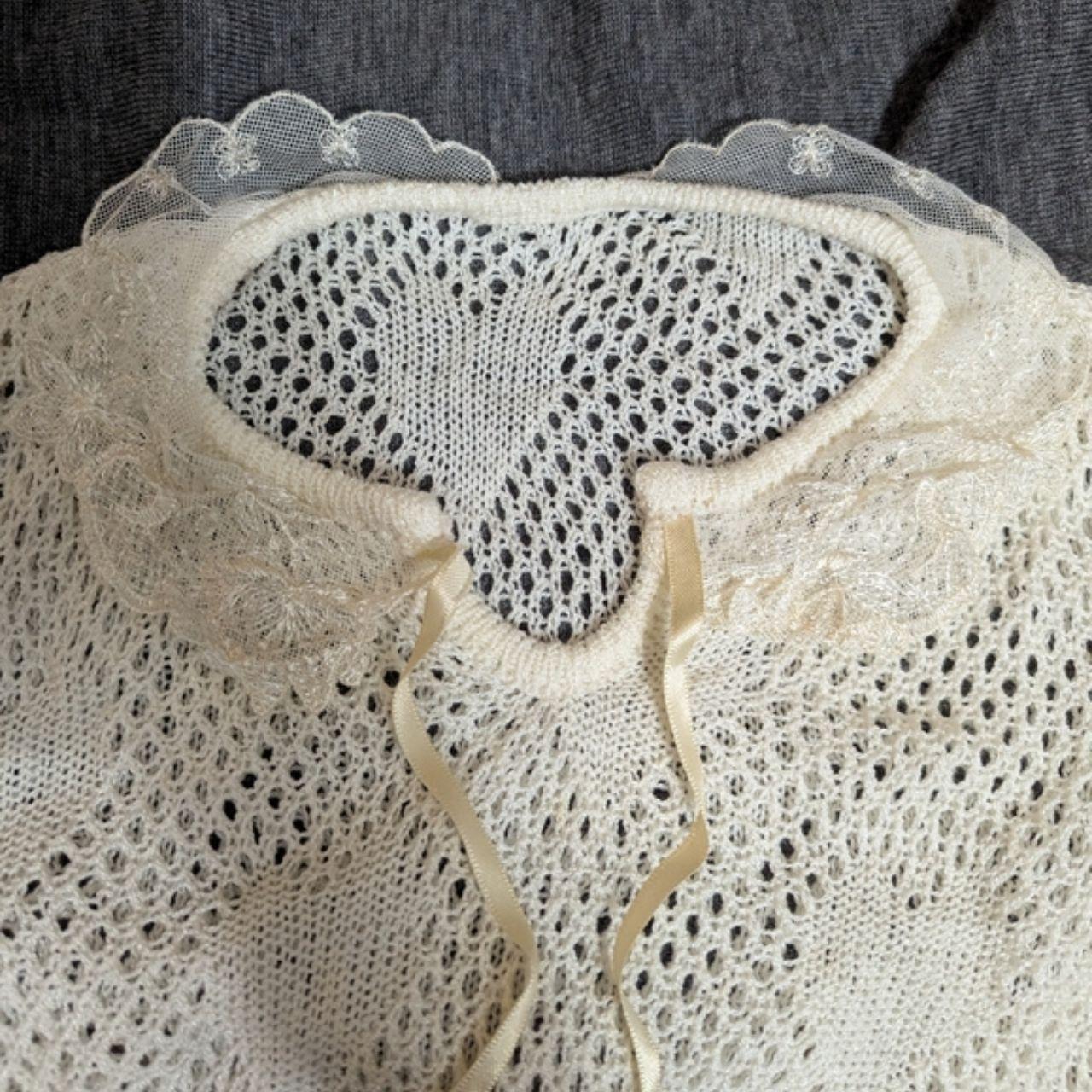 Source Unknown Women's Blouse - Cream - XS – Vint… - image 2