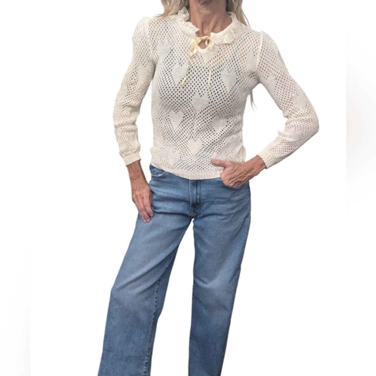 Source Unknown Women's Blouse - Cream - XS – Vint… - image 6