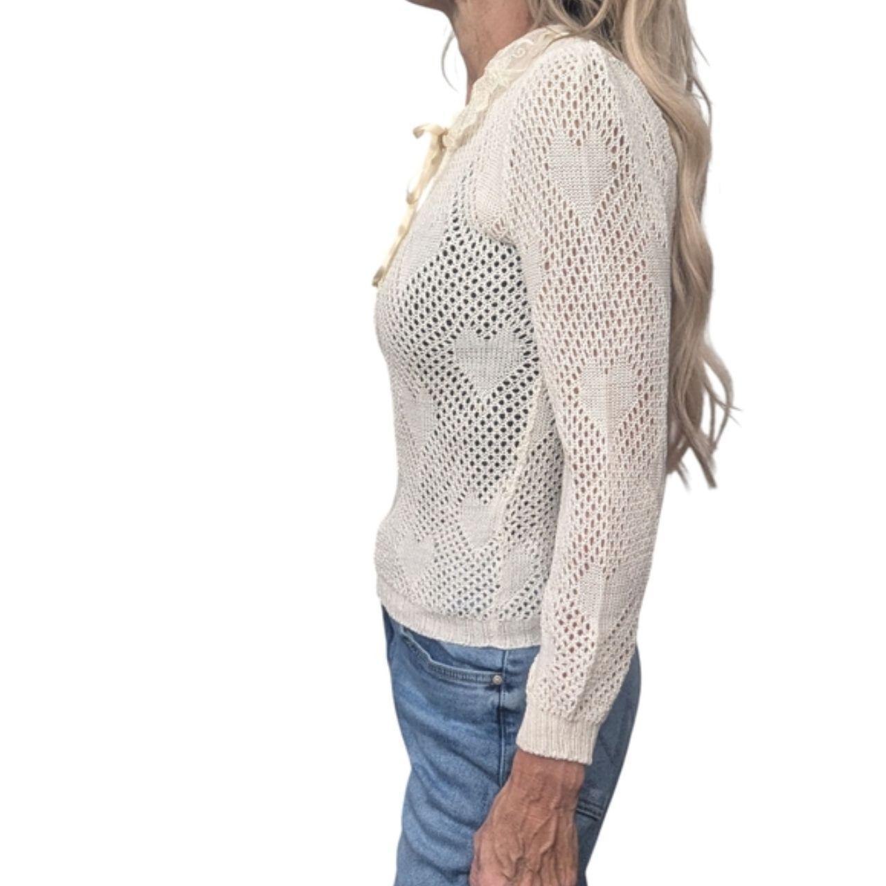 Source Unknown Women's Blouse - Cream - XS – Vint… - image 5