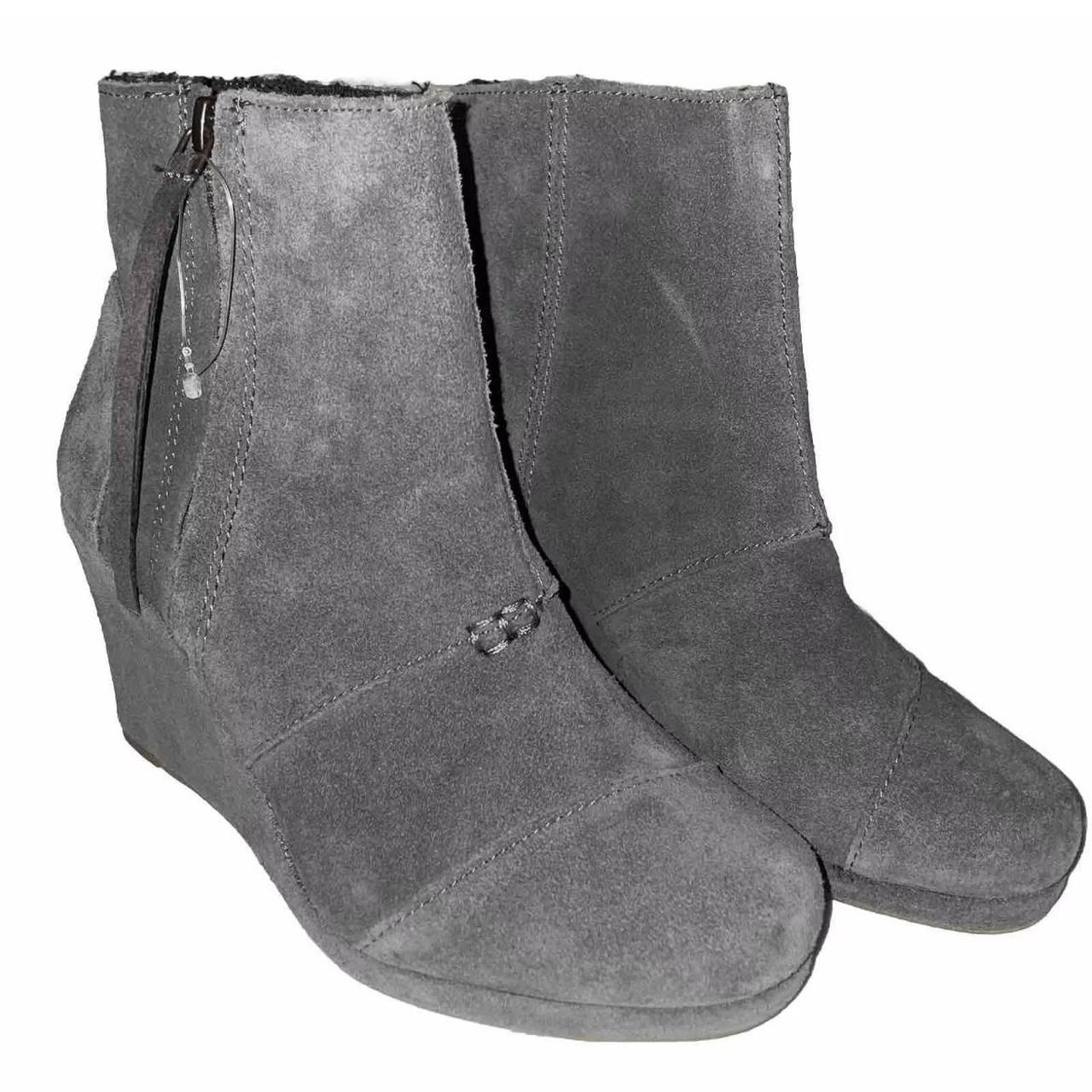 toms desert wedge high bootie