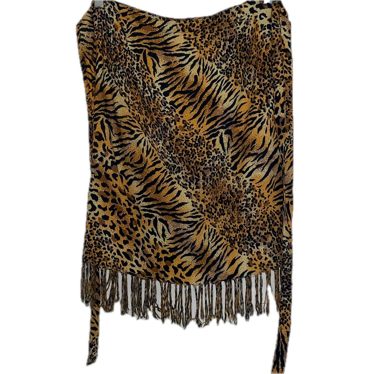 Vintage retro leopard cheetah animal print wrap. Depop