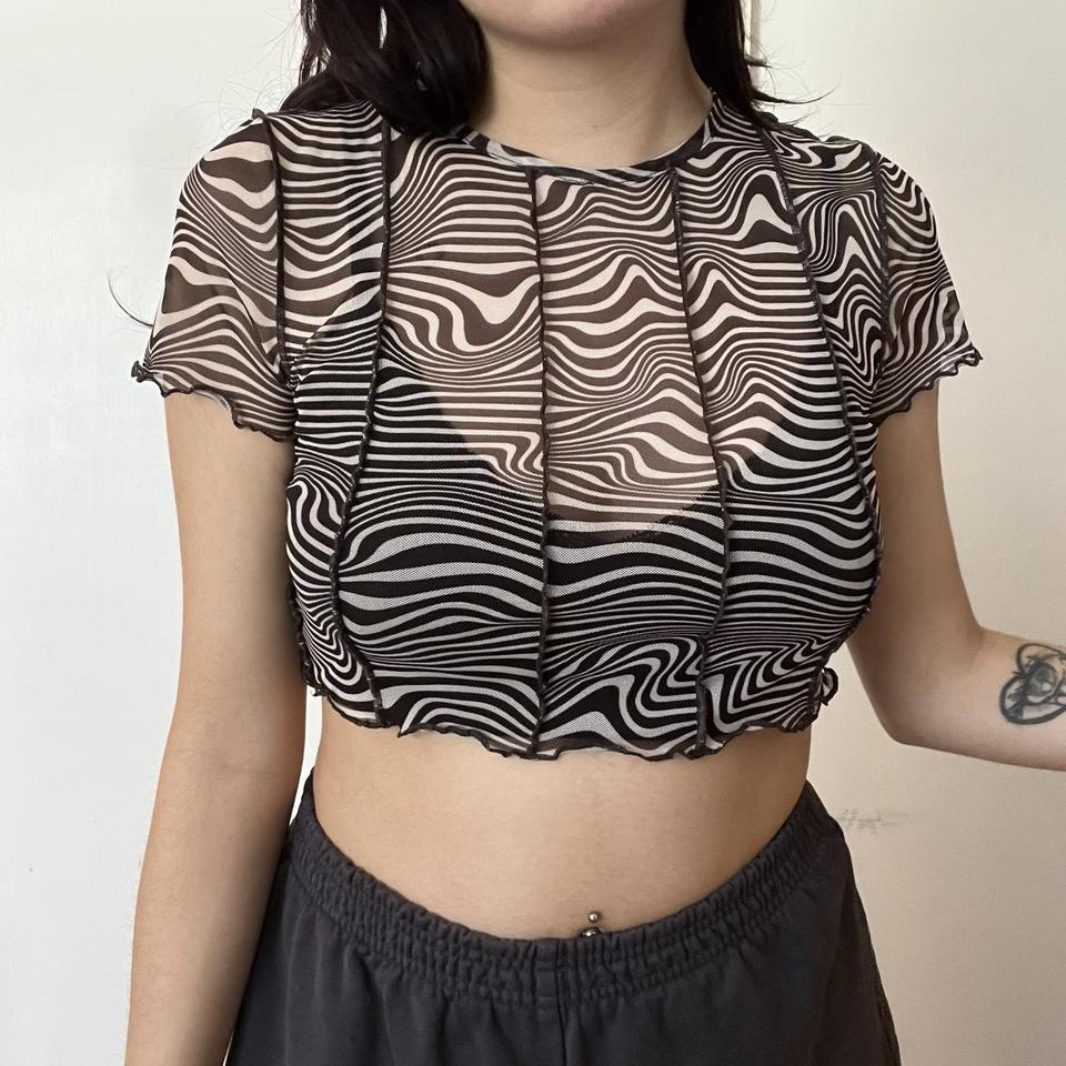 h&m DIVIDED cropped bustier top!! super cute rarely - Depop