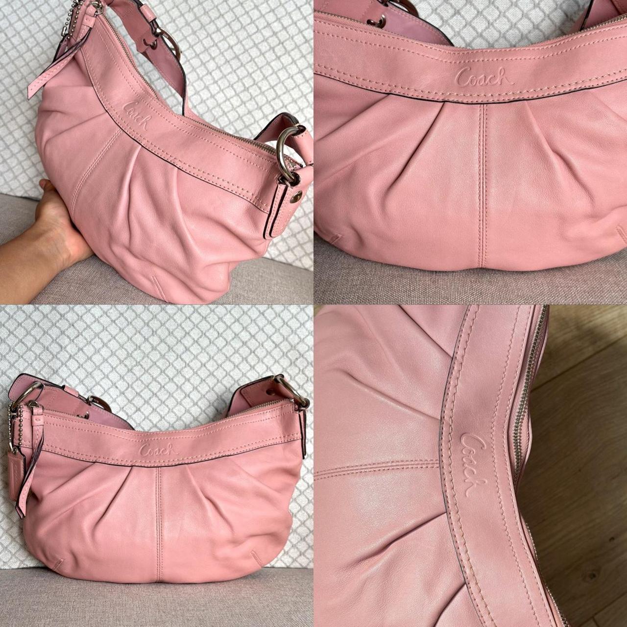 Coach Soho Pleated Pink Large Shoulder bag - | Depop