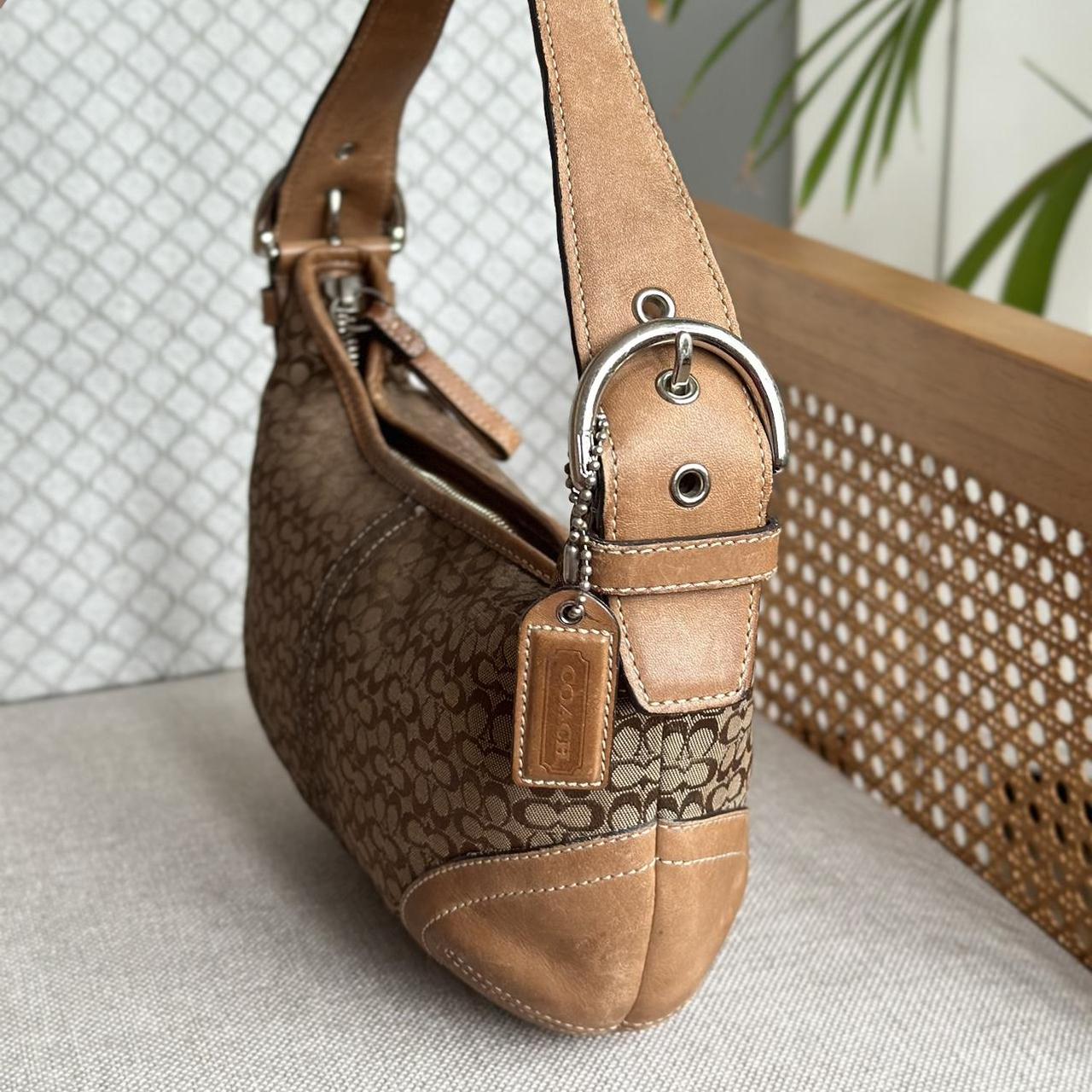Coach Red Leather West Demi Hobo Baguette - Lucky Vintage