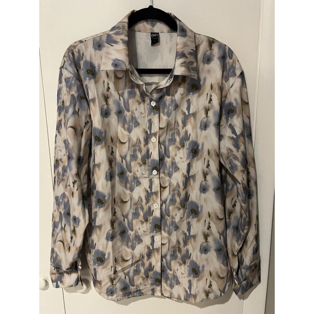 DAZY Women's Blouse - Multi - L – Dazy Women's Si… - image 1