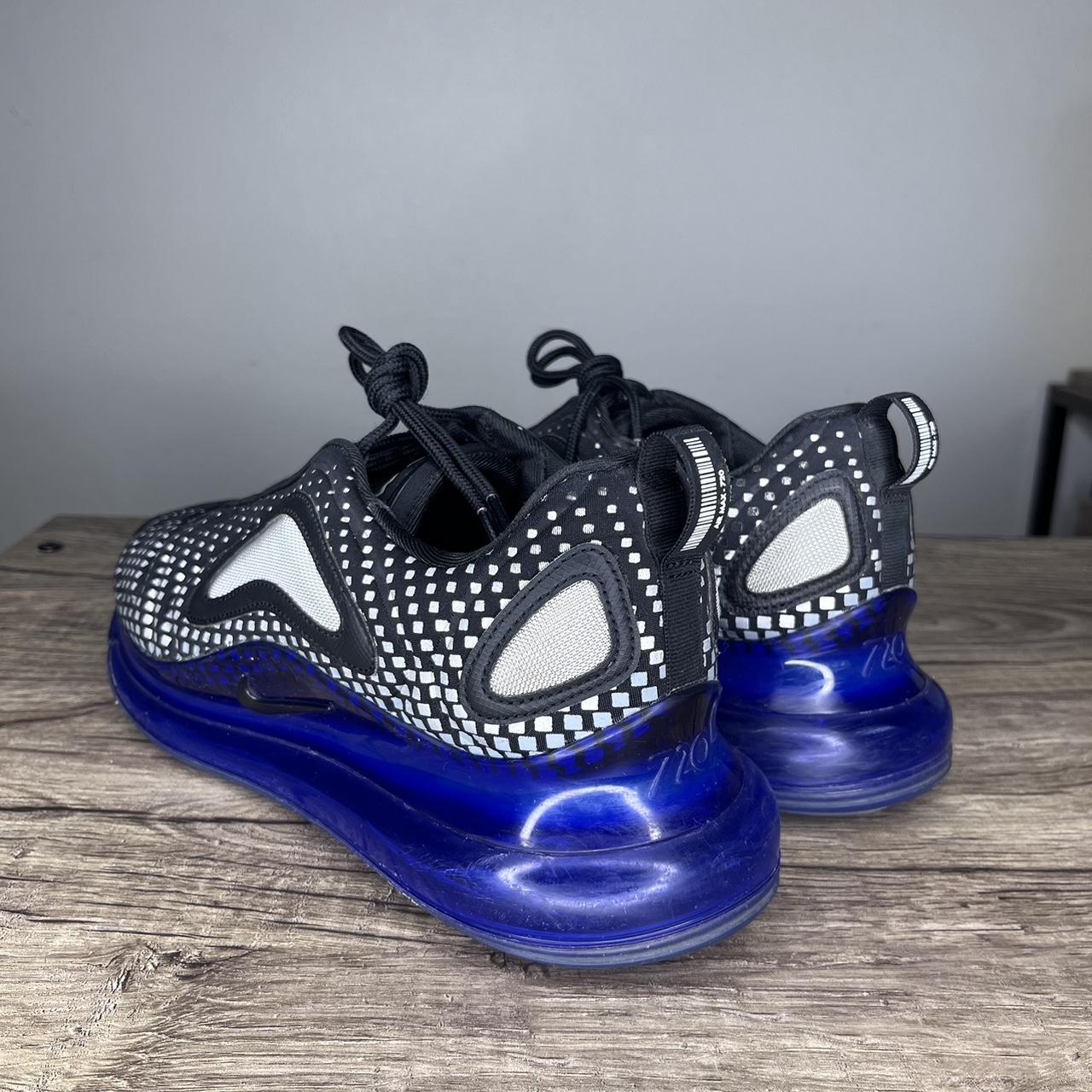 Nike Air Max 720 Pixel Gradient Shoes Black store Blue Silver Men’s 7.5