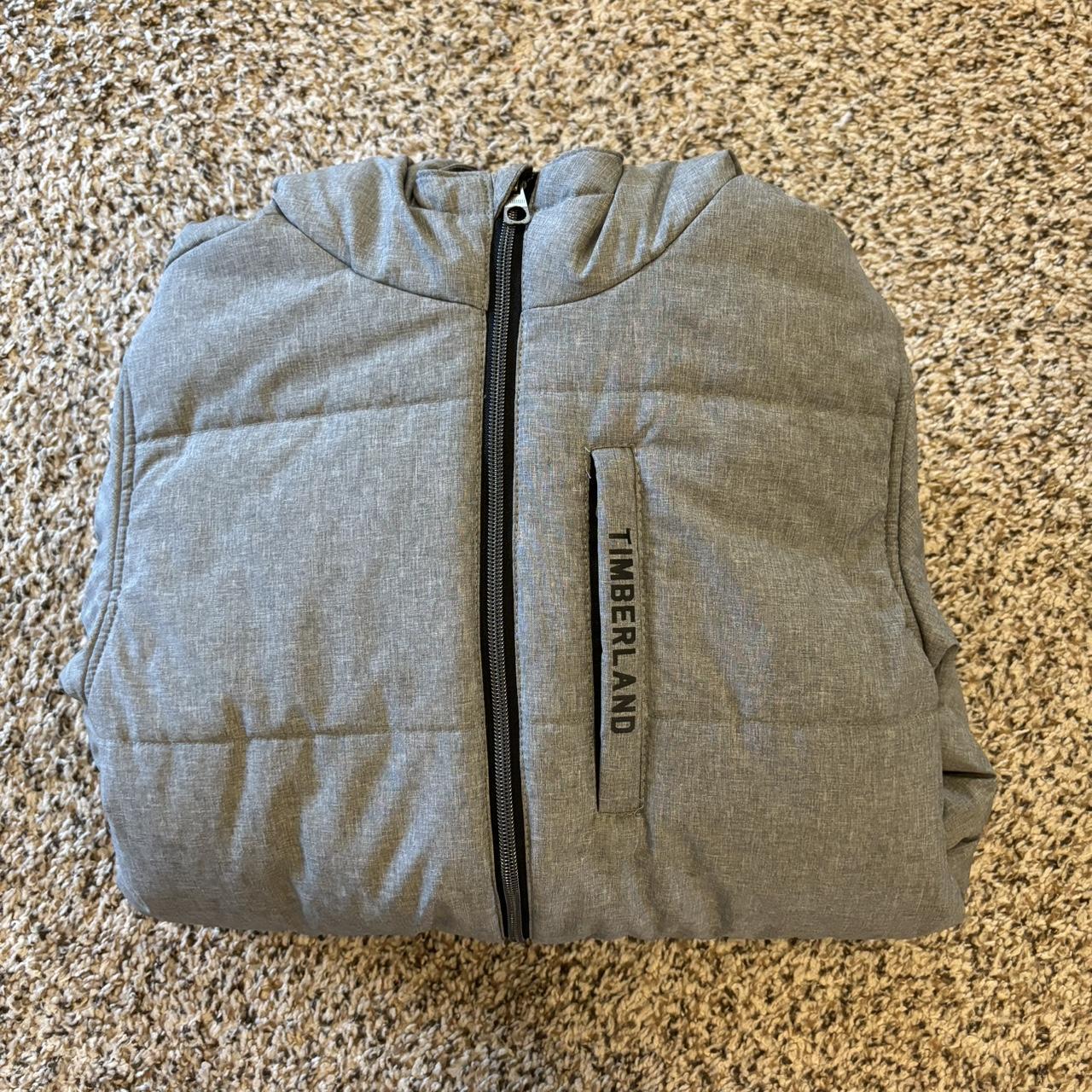 Grey Timberland Padded Jacket Kids Large Timberland Puffer Depop