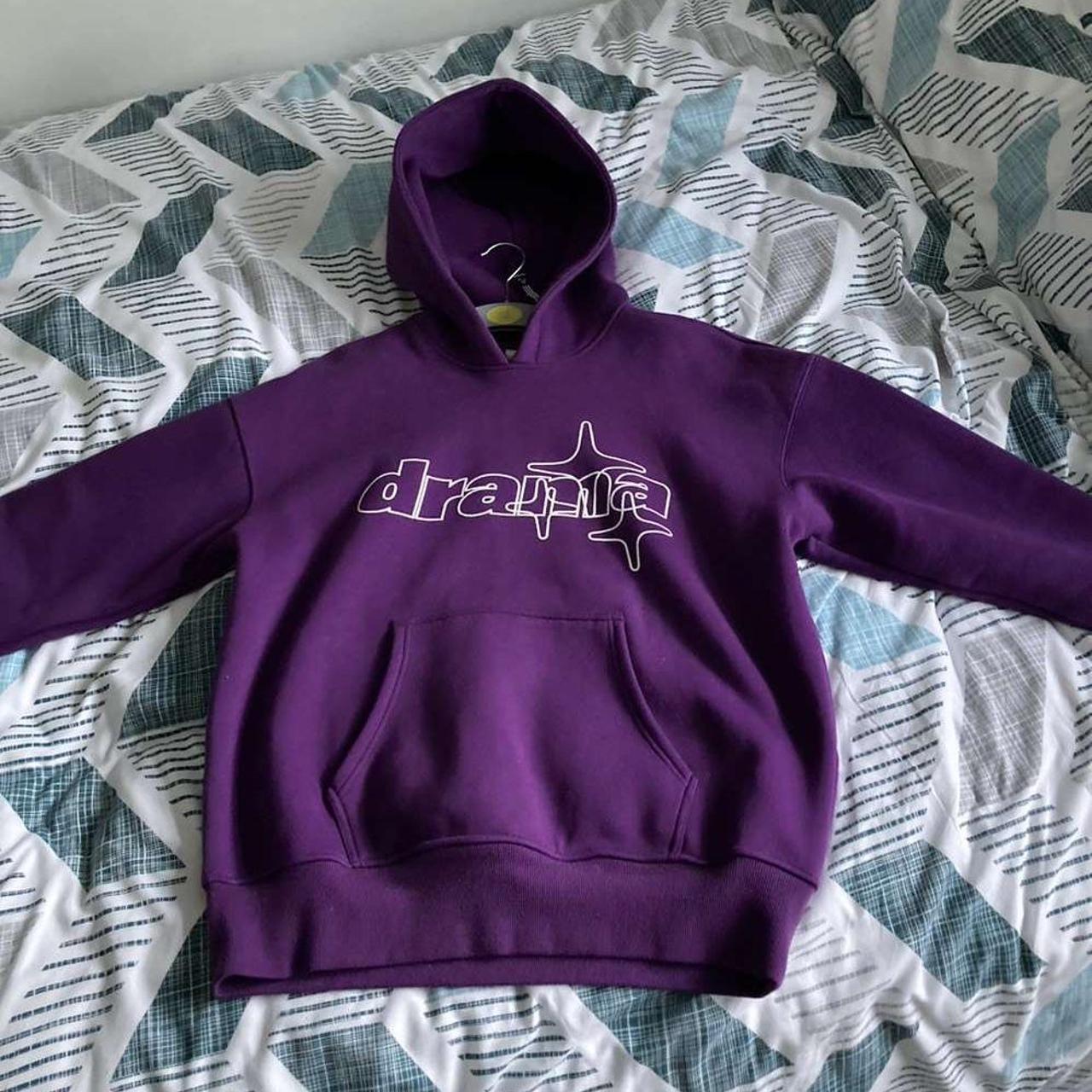 Drama Call Men's Purple Hoodie Drama Call Purple... - Depop