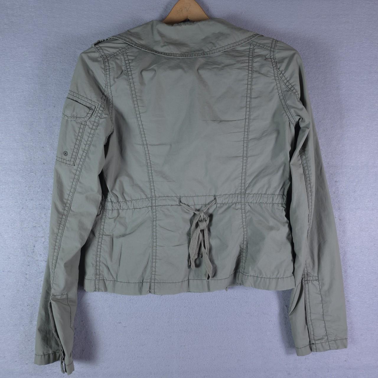 Abercrombie & Fitch Women's Jacket - Green/Grey -… - image 3