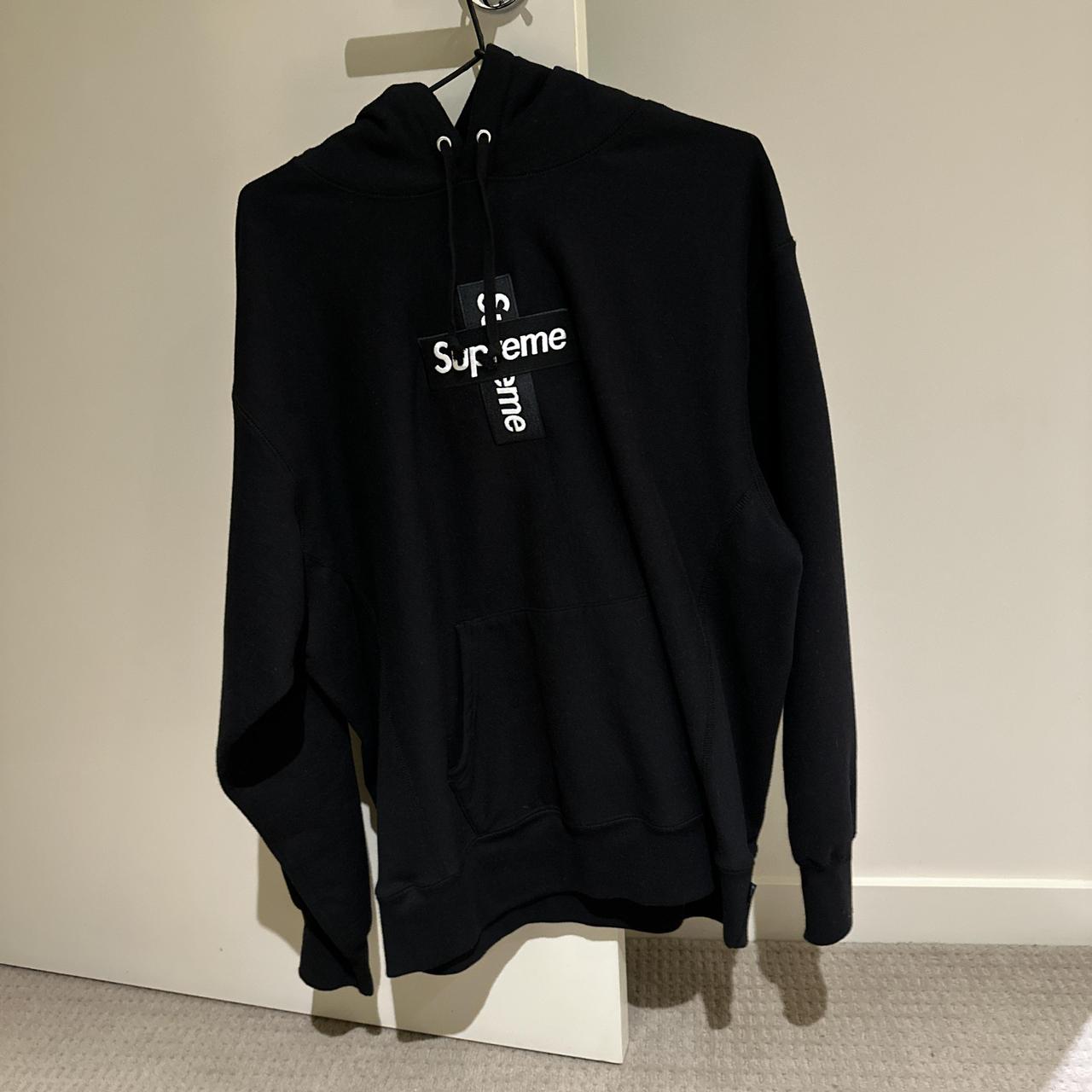 Supreme Cross Box Logo Hooded Black M Mサイズ Supreme Cross Box